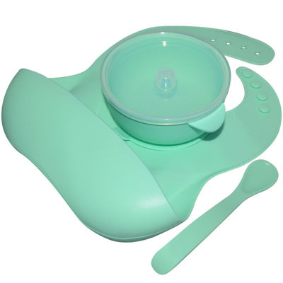 Insieme d'alimentazione del bambino del silicone di MHC peso leggero ergonomico di progettazione non tossico