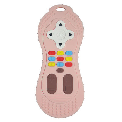 Giocattolo su ordinazione di masticazione di Teether Toy Remote Control Shape Silicone del silicone di colore