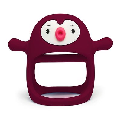 Non tossico Silicone Bambino Teether giocattolo dentizione Dolore sollievo animale Pinguino Teether giocattolo