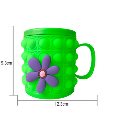 Non-Stick Easy Cleaning Baby Silicone Kids Mug Squeeze Cup Possibilità di personalizzazione