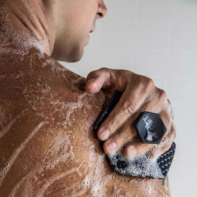 MHC Prodotti da bagno per bambini Nero Esfoliante Massaggio del cuoio capelluto Pulizia del viso Pulizia del viso Lavatorio Corpo Bagno Piccolo spazzolino in silicone