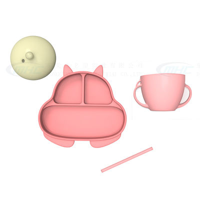 Set alimentare in silicone per animali da scoiattolo personalizzabile per bambini di 6 mesi e più