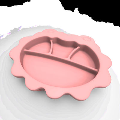 MHC Dispenser per l'alimentazione del bambino in silicone personalizzato Piatto di luce resistente con aspirazione per lo svezzamento