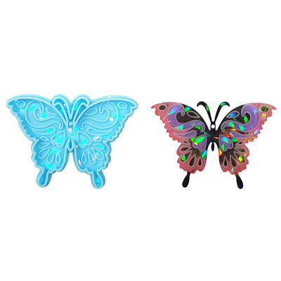 Mould di silicone olografico 3D ad alta durata per MHC Resina Art Decor Butterfly Keychain