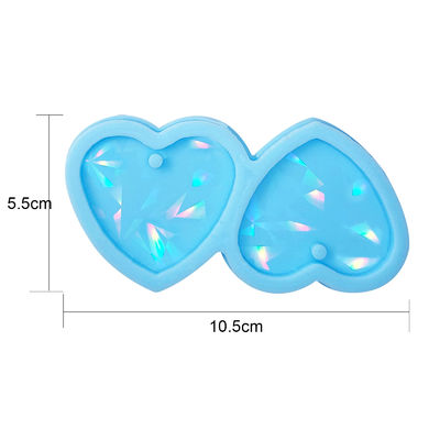 MHC Love Shape UV Silicone Resina Epossidica Stampi Gioielli Cuore Pendente Perle Orecchini Olografici Stampi Resina