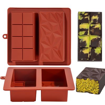 MHC Bar di cioccolato molde spesse utensili per la torta in silicone Bar di cioccolato stampi profondi