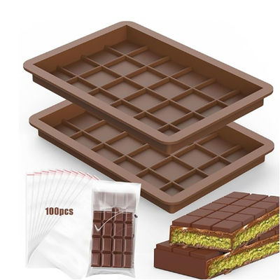 MHC Formi di cioccolato Silicone Quadrato Geometrico Large Deep Custom Dubai Forme di cioccolato
